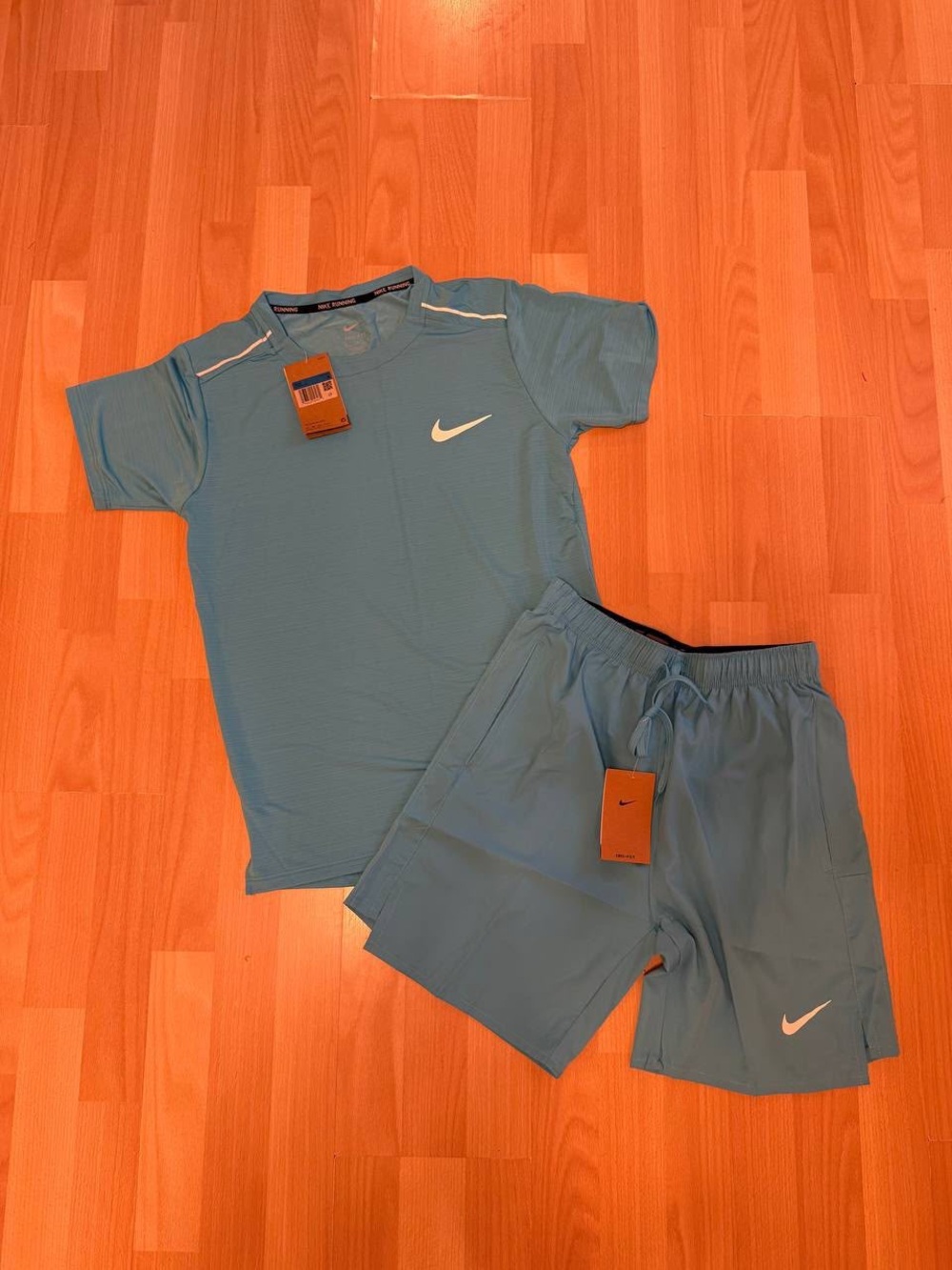 Nike Sky Blue Performance Tee and Shorts Set